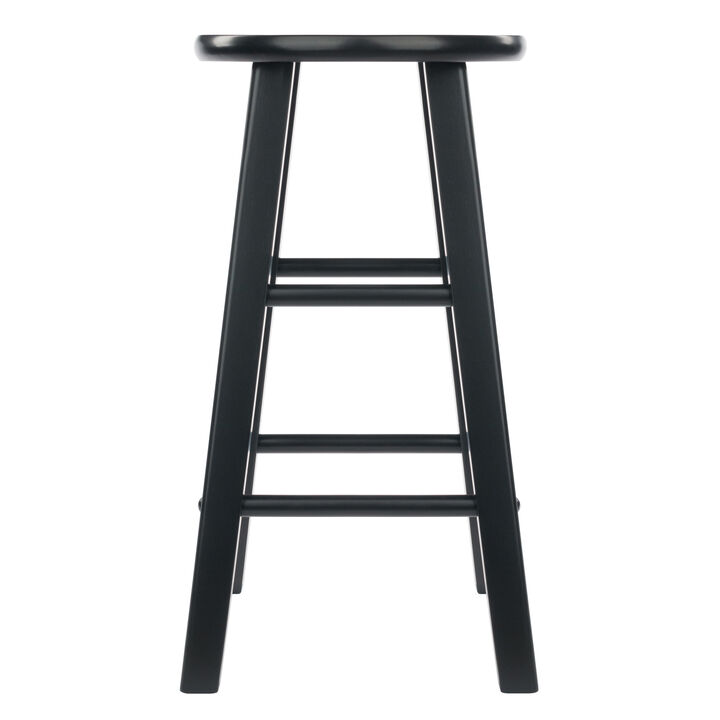 Winsome Element Counter Stools, 2-Pc Set, Black