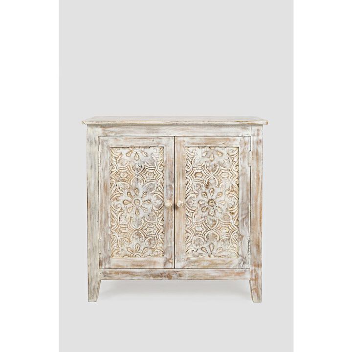 Jofran Hand Carved 32 Accent Chest