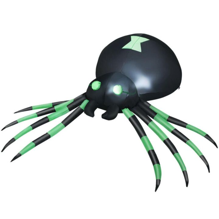 Hivvago 6 Feet Halloween Inflatable Blow-Up Spider
