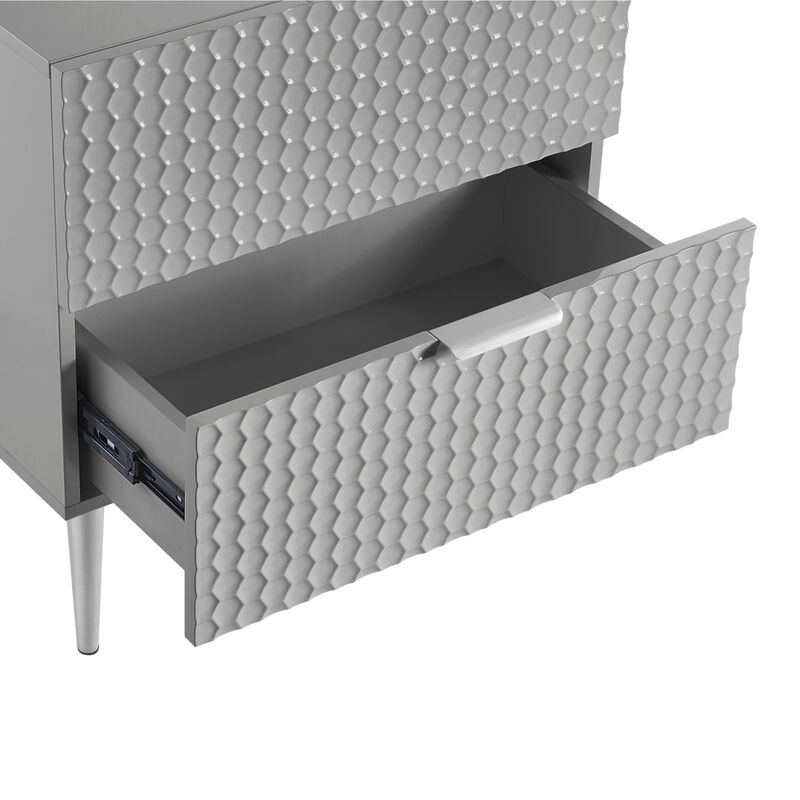 Inspired Home Karisma  Side Table, Nightstand