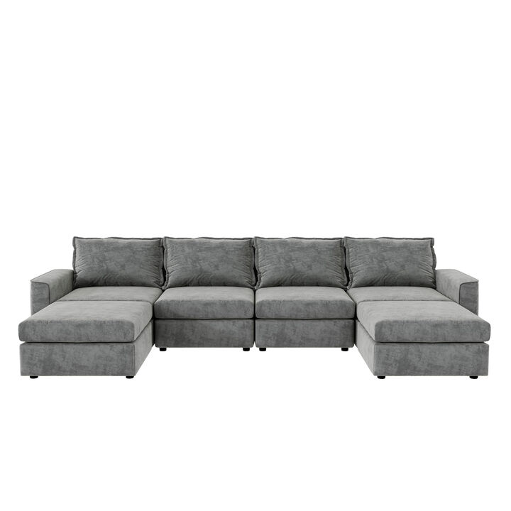 Merax Chenille Modular Sectional Sofa