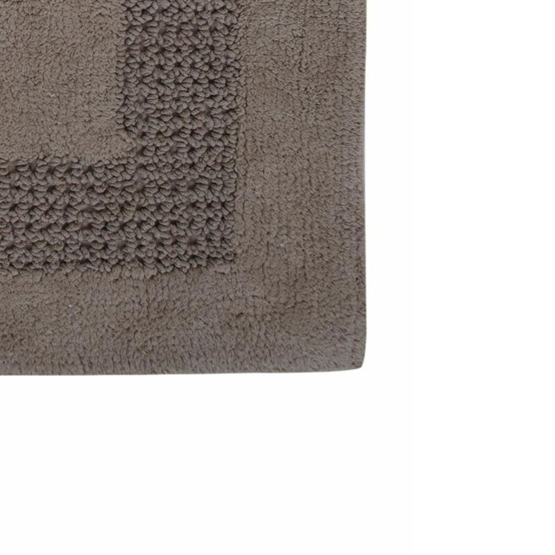 Perthshire Platinum Collection Cotton Bath Rug Racetrack Design Skid Resistant Comfortable Absorbent