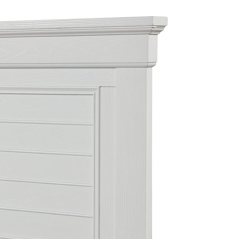 New Classic Furniture Jamestown Wood Queen Bed, White