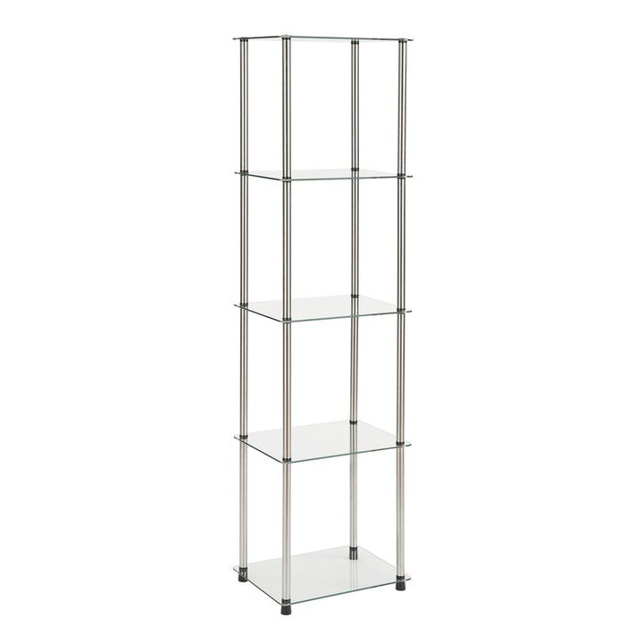 Convience Concept, Inc. Designs2Go Classic Glass 5 Tier Glass Tower