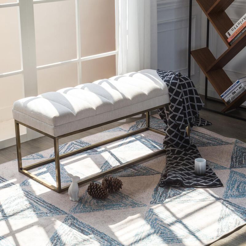New Pacific Direct Darius Fabric Bench