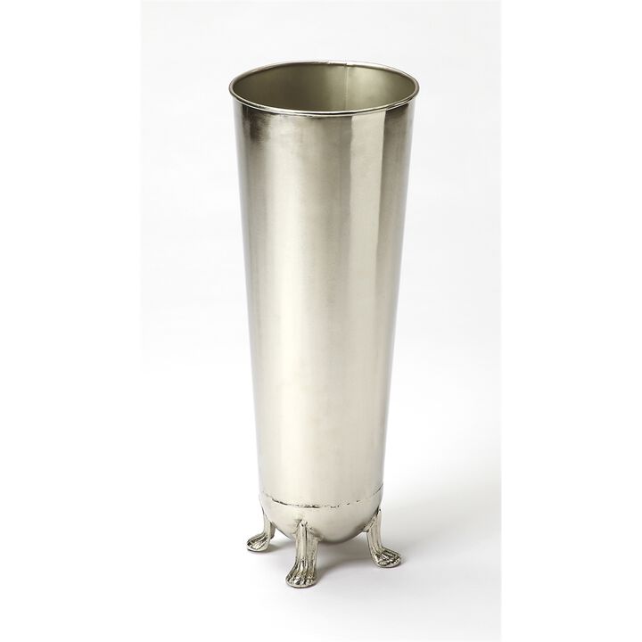 Polished Silver Iron Umbrella Stand, Belen Kox