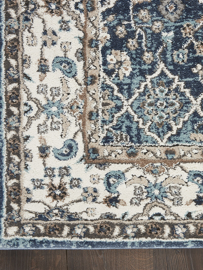 American Manor AMR01 Blue/Ivory 7'10" x 9'10" Rug