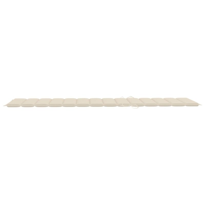 vidaXL Sun Lounger Cushion Cream 78.7"x27.6"x1.6" Fabric