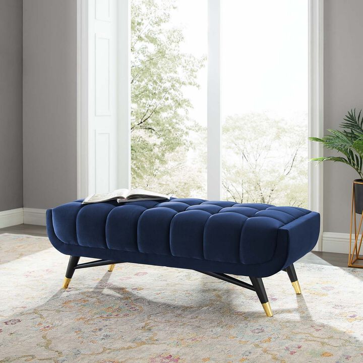 Adept 47.5" Performance Velvet Bench-Benzara