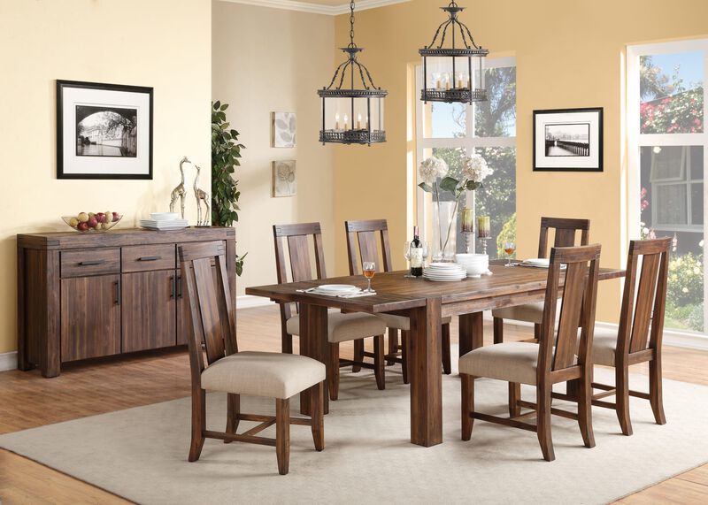 Meadow Solid Wood Extending Dining Table