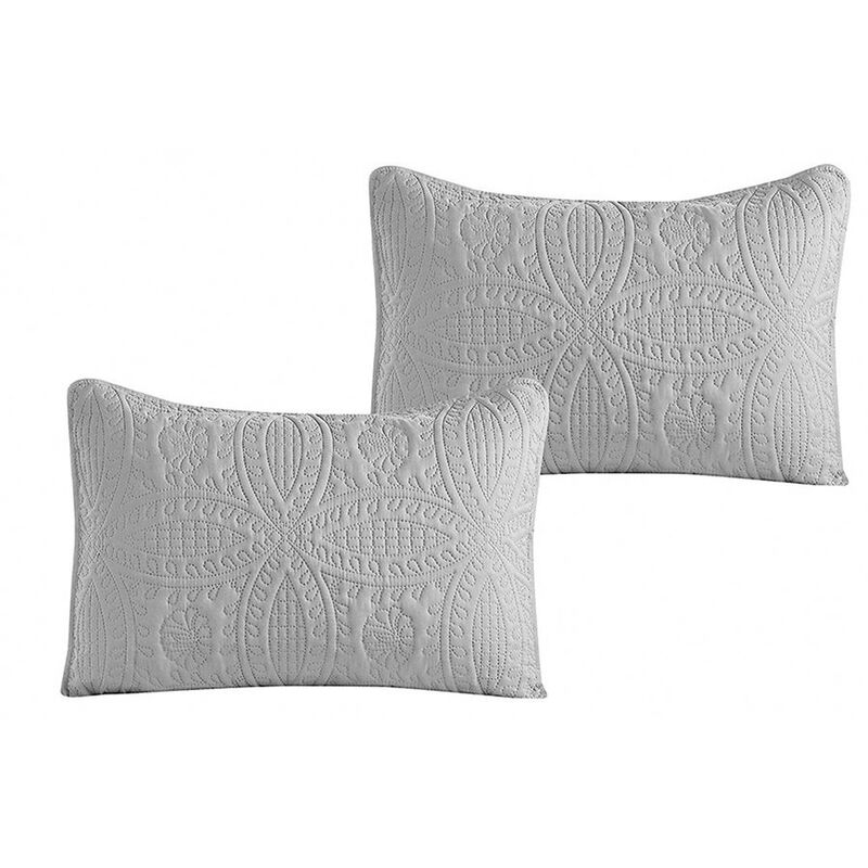 Bedspread Coverlet 3 Pcs Set Oversized Full Size White Color