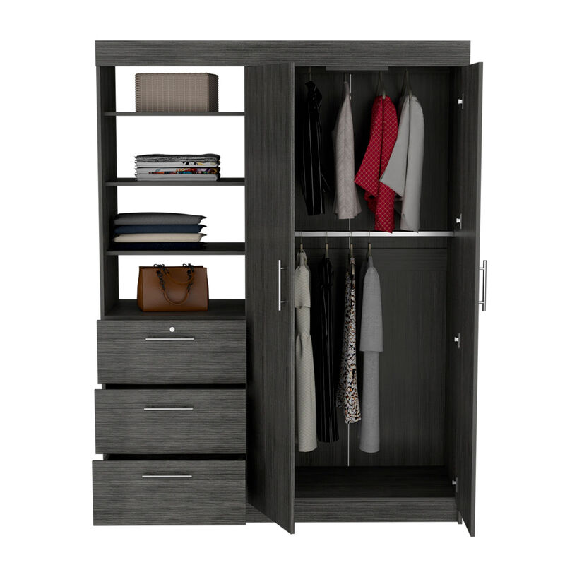 Armoire Rumanu, Bedroom, Smoky Oak