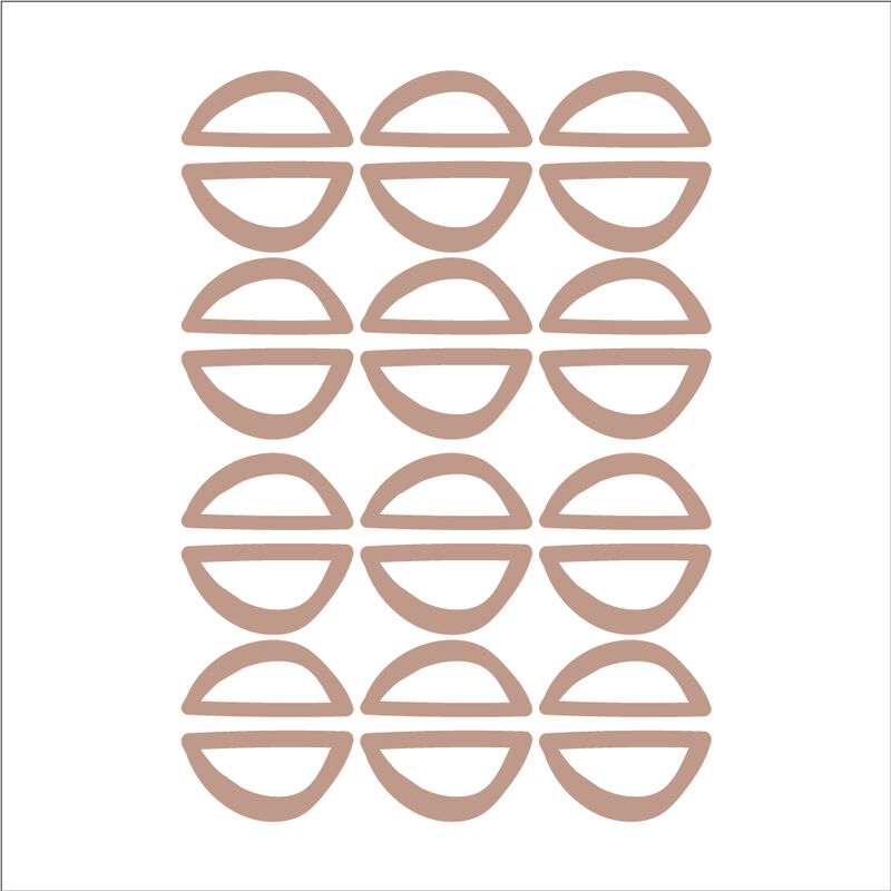 Half Circle Outline - Terracotta