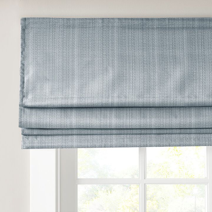 Gracie Mills Calyx Textured Room Darkening Cordless Roman Window Shade - 33x64"
