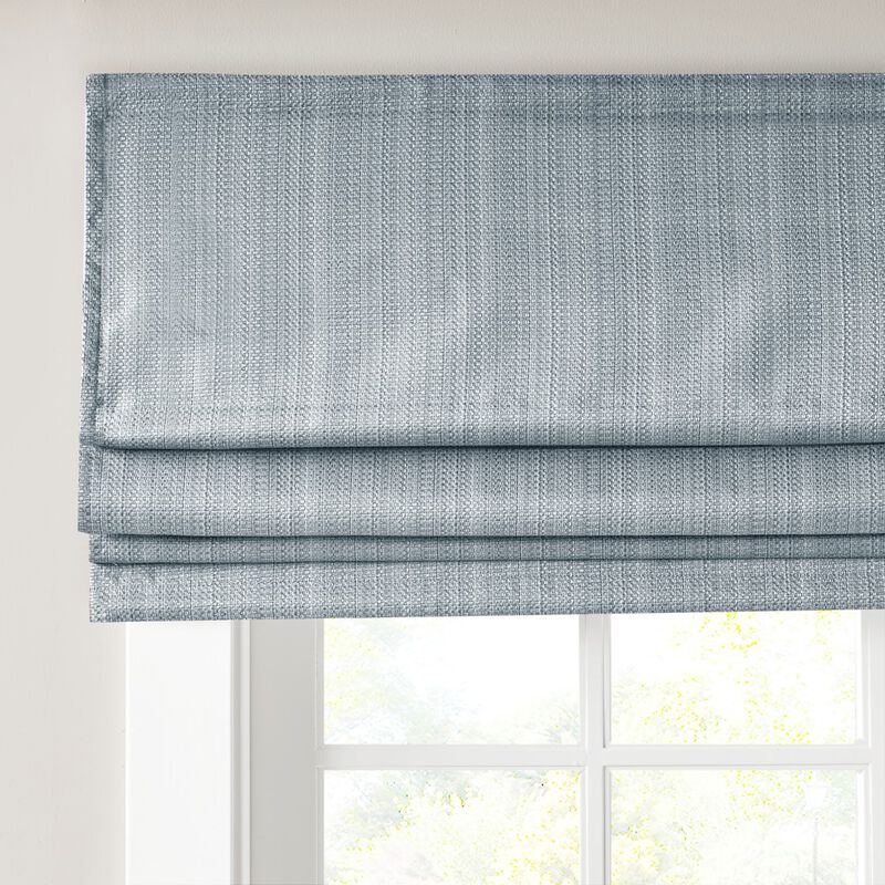 Gracie Mills Calyx Textured Room Darkening Cordless Roman Window Shade - 33x64"