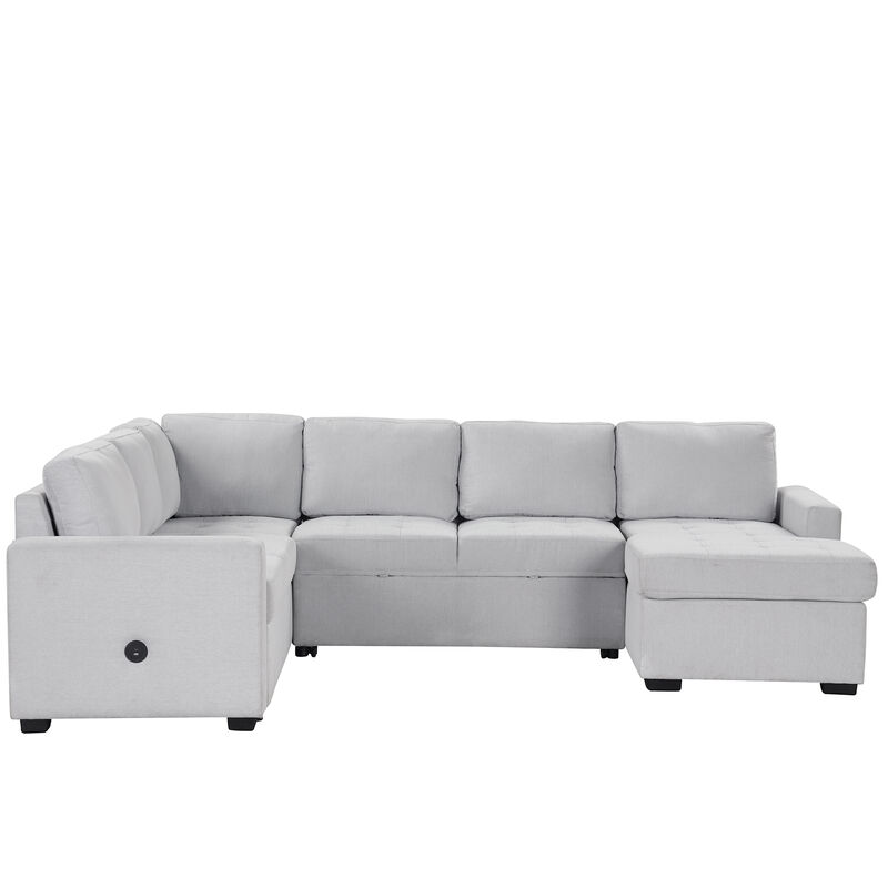 Merax Sectional Sleeper Sofa with Pull-out Bed