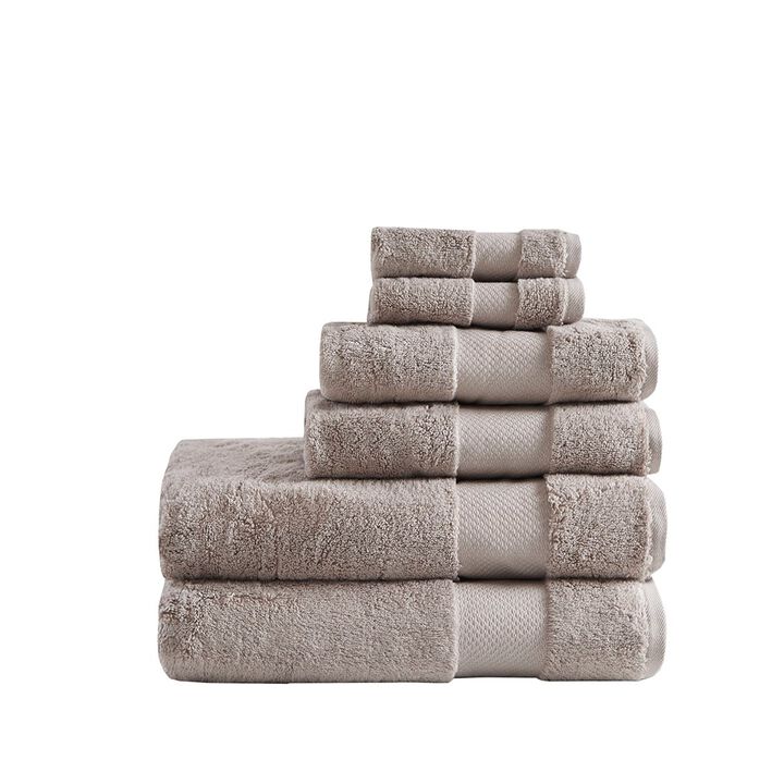 Gracie Mills Thalia 6-Piece 600gsm Turkish Cotton Bath Towel Set