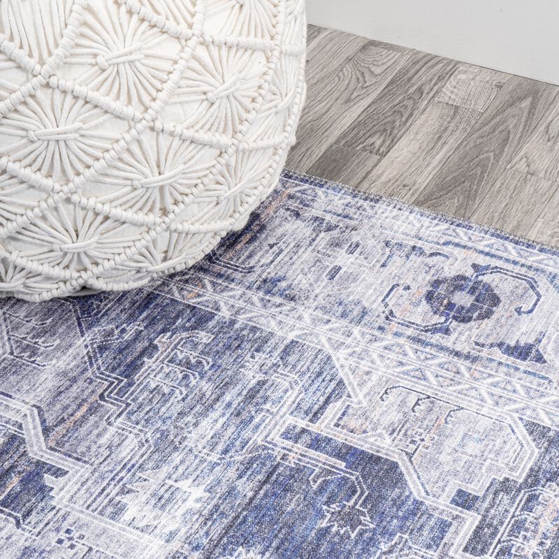 Alanya Ornate Medallion Washable Indoor/Outdoor Area Rug