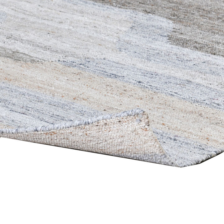 Yuz 2 x 3 Indoor Outdoor Small Area Rug with Beige Gray Abstract Tones - Benzara