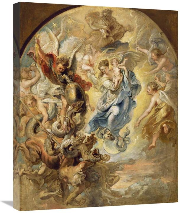 The Virgin as the Woman of the Apocalypse-Canvas Art-22x28