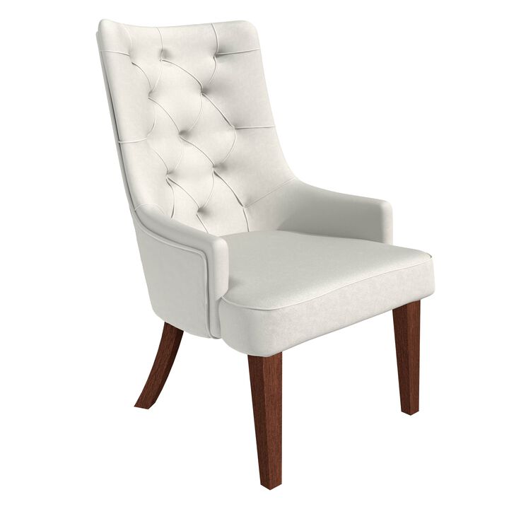 Leisuremod Spruce Collection Modern Wooden Dining Chair in Charcoal Grey