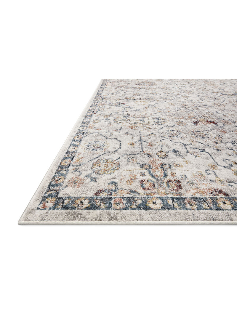 Cassandra CSN03 Dove/Navy 3'9" x 5'9" Rug
