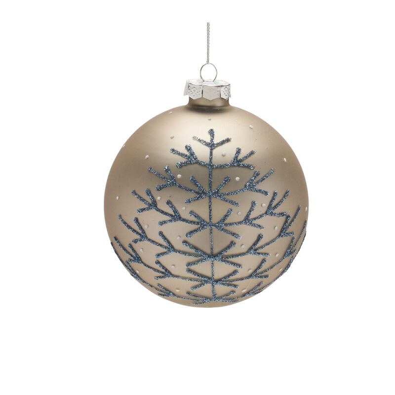 Ornament (Set of 6) 4"H, 4"H, 6.25"H Glass
