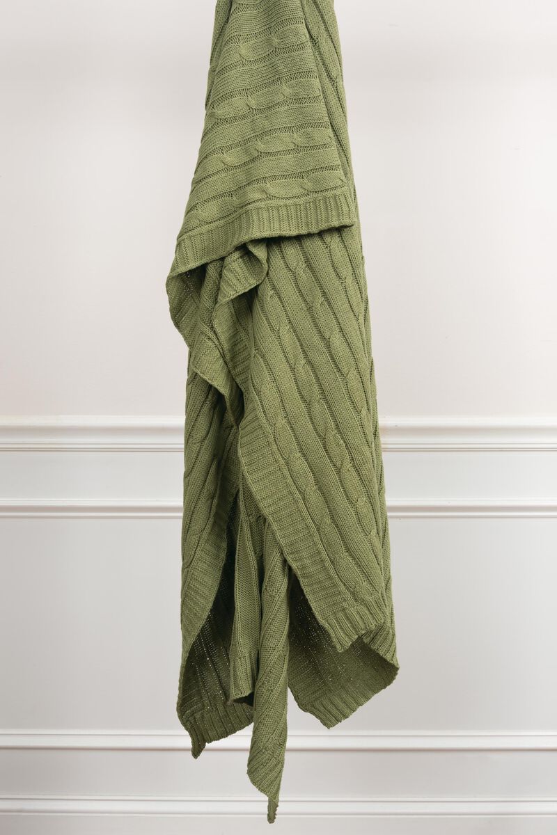 Olive Green 50" x 60" Throw Blanket