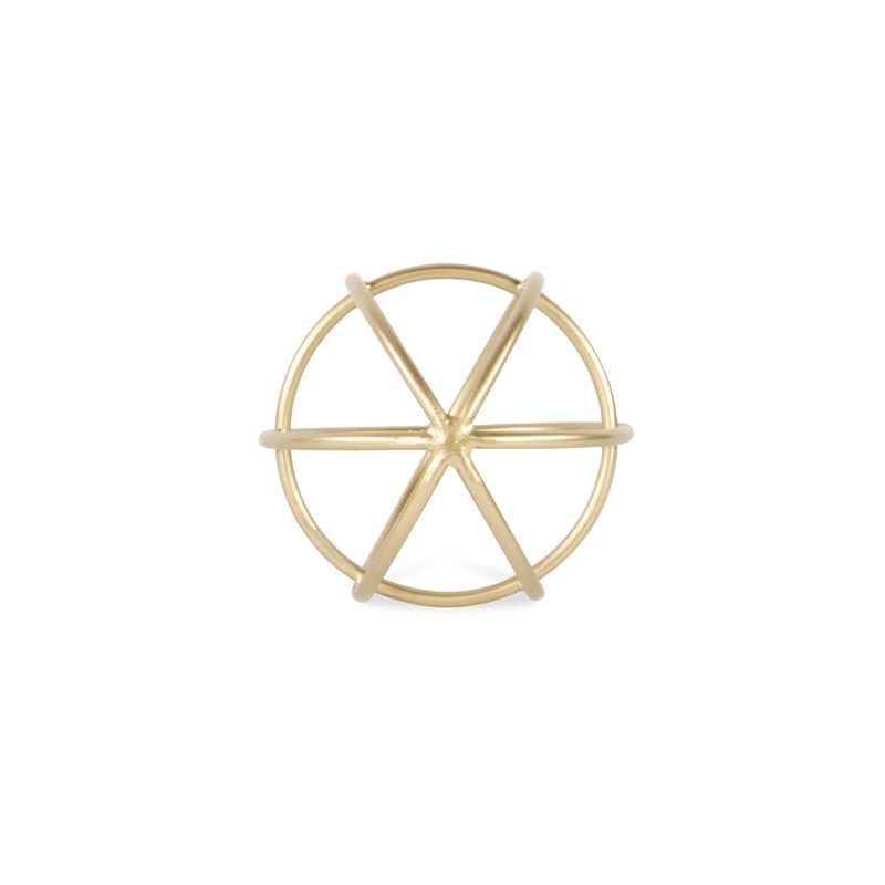 Thayer Small Golden Circular Orb
