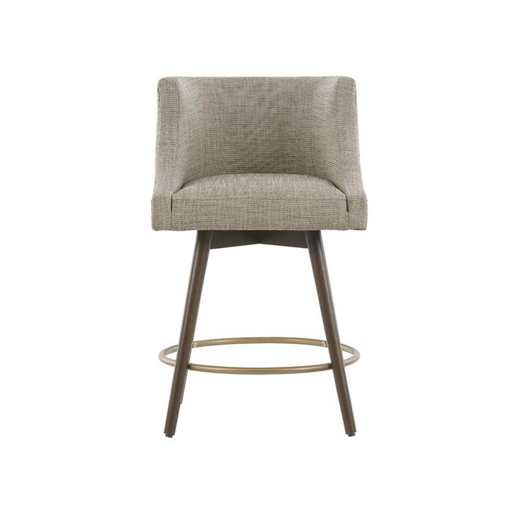 Belen Kox Grey Tweed Swivel Counter Stool, Belen Kox