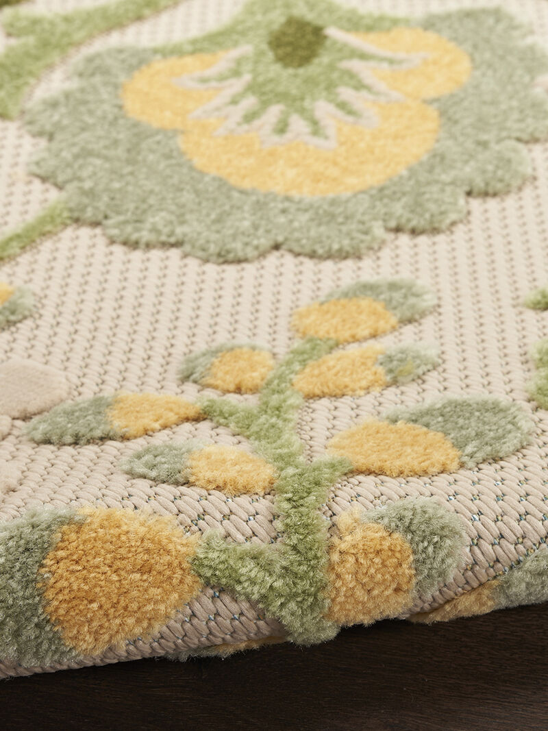 Aloha ALH17 Ivory/Green 6' x 9' Rug