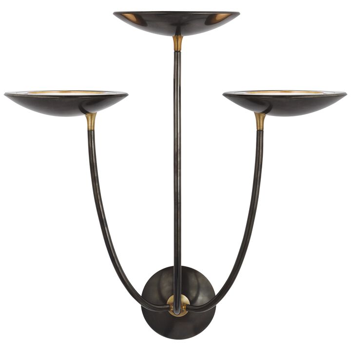 Keira Large Triple Sconce
