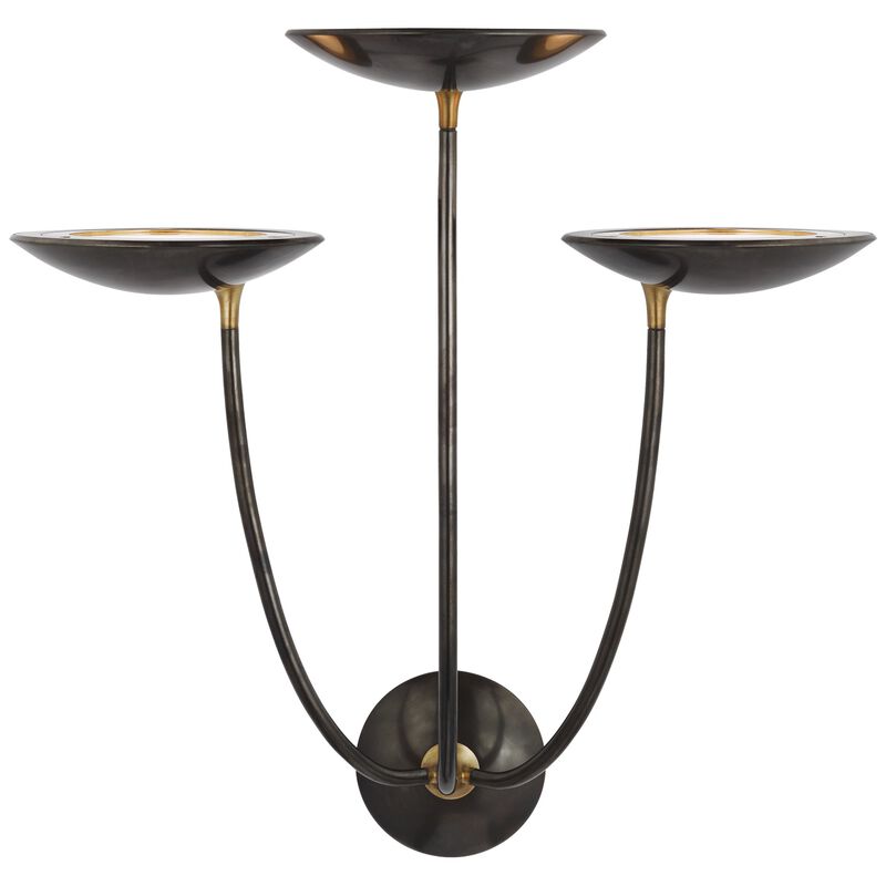Keira Large Triple Sconce