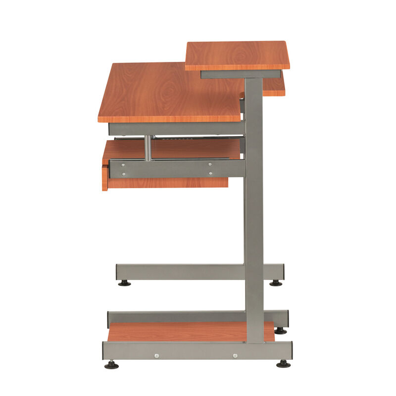Complete Computer Workstation Desk, Woodgrain