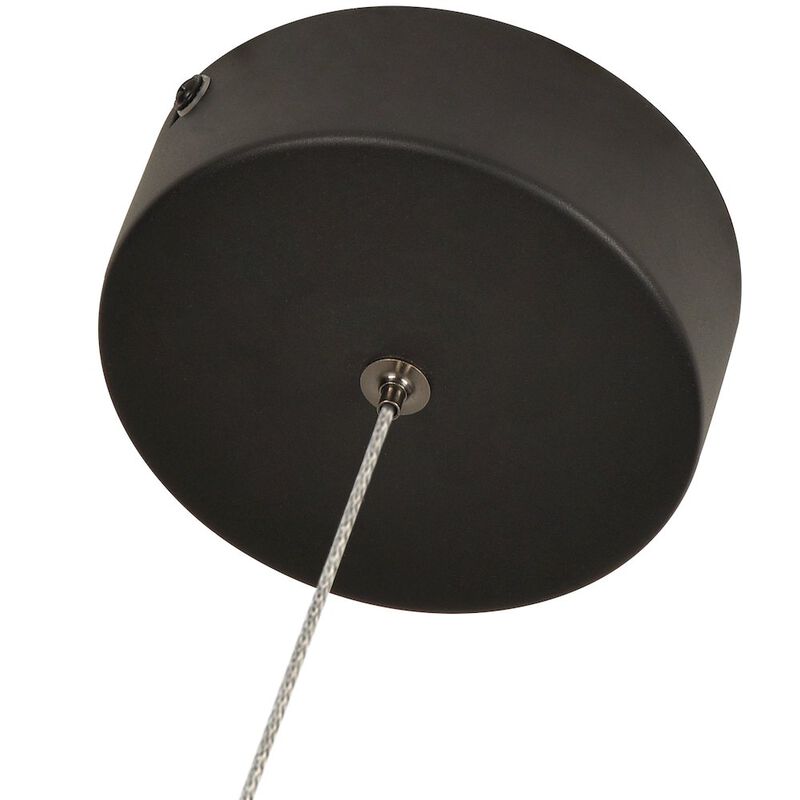VONN Lighting 100-277V Up-Down 1-Light Integrated LED Black Height Adjustable Pendant Lighting
