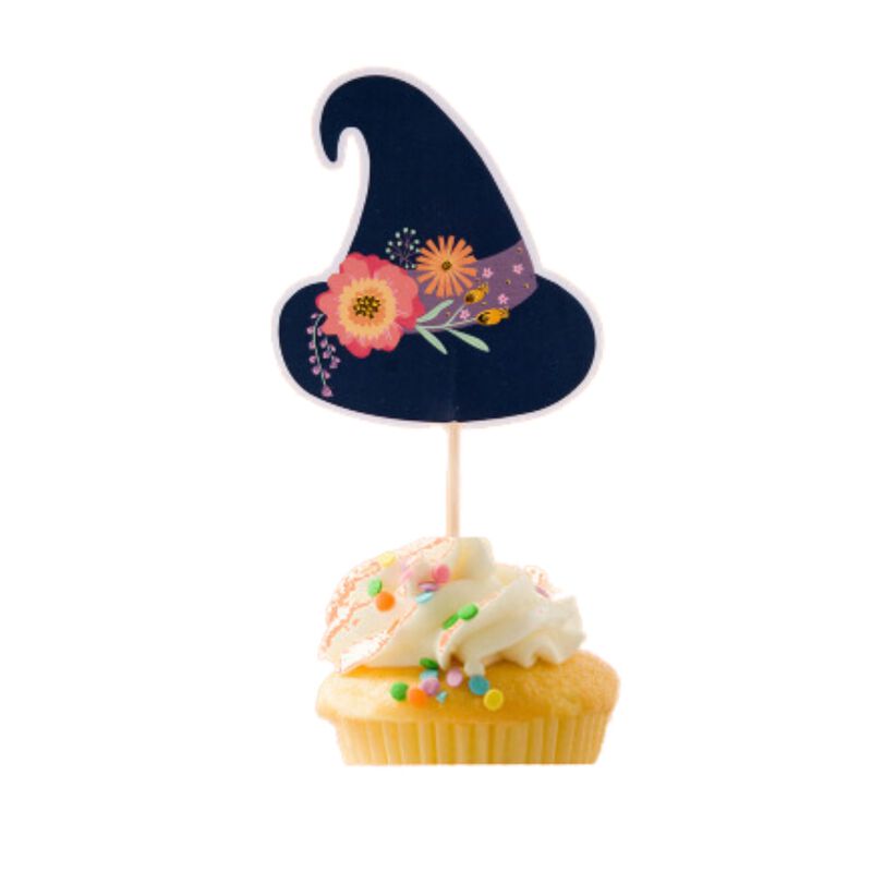 Ma Fete Halloween Cake And Cupcake Paper  Pumpkin Toppers  Party Decorations (16)