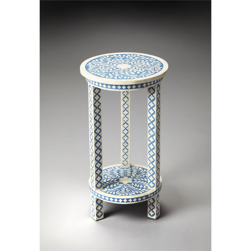 Blue Bone Accent Table, Belen Kox