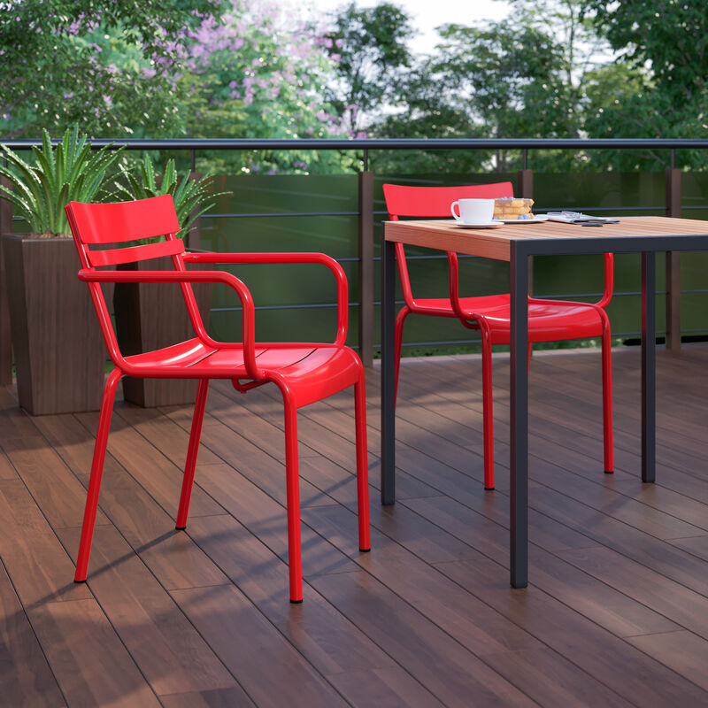 Metal Colorful Restaurant Chairs