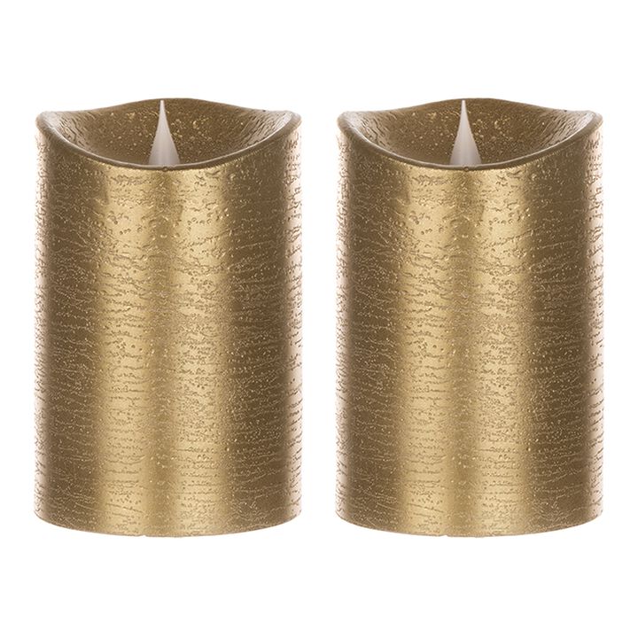 Simplux LED Designer Candle with 4 and 8 Hour Timer for Automatic, Elegant Lighting (Set of 2)