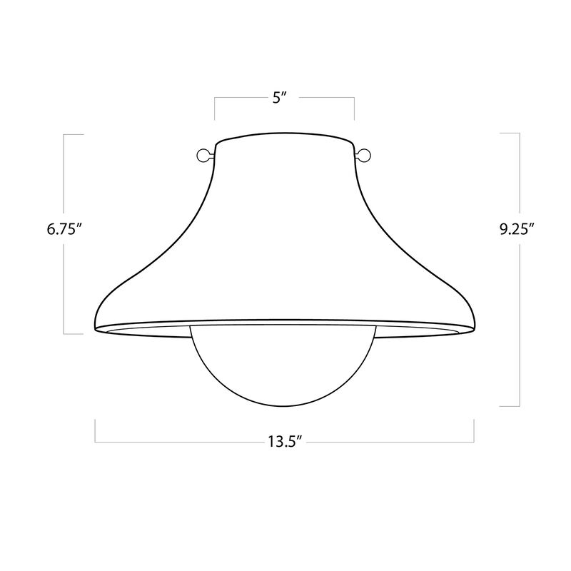Coastal Living Surfside Wood Flush Mount