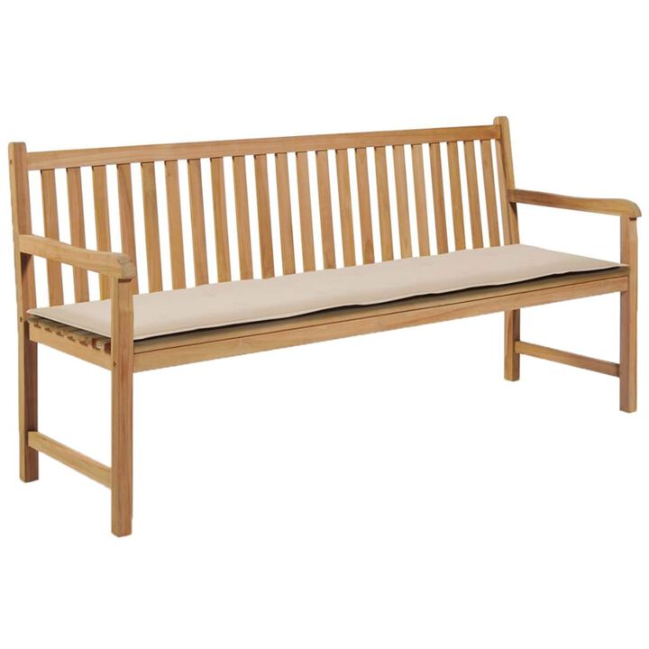 vidaXL Garden Bench Cushion Cream 70.9"x19.7"x1.18"