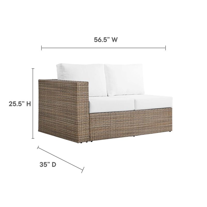 Modway - Convene Outdoor Patio Outdoor Patio Left-Arm Loveseat