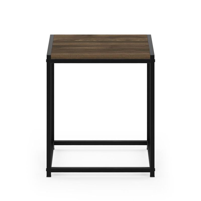 Furinno Camnus Modern Living End Table, Columbia Walnut