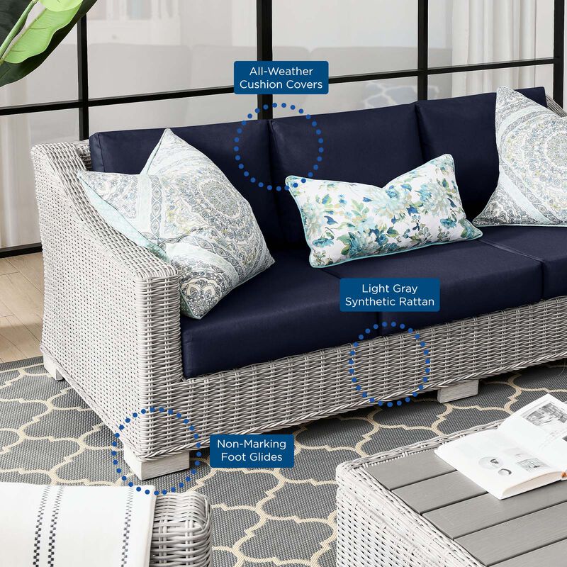 Modway - Conway Outdoor Patio Wicker Rattan Sofa
