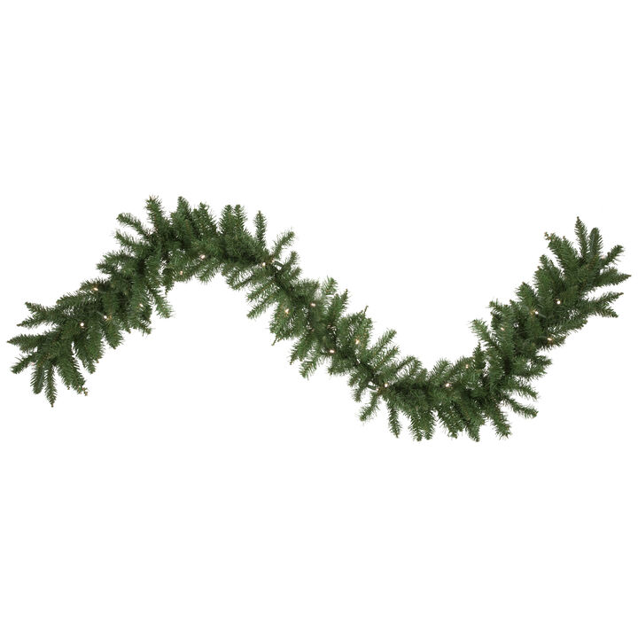 9' x 12" Pre-Lit Winona Fir Artificial Christmas Garland  Warm White LED Lights