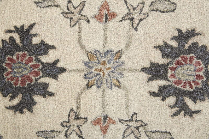 Rylan 8641F Ivory/Blue/Tan 5' x 8' Rug