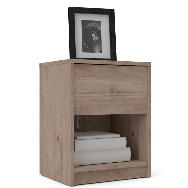 Tvilum Portland 1 Drawer Nightstand, Jackson Hickory