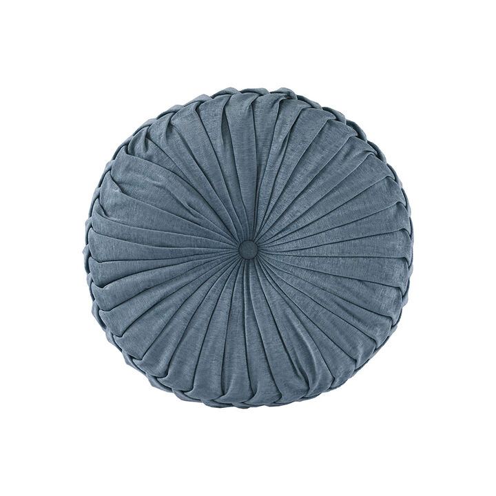 Gracie Mills Yvonne Plush Round Chenille Floor Pillow Cushion