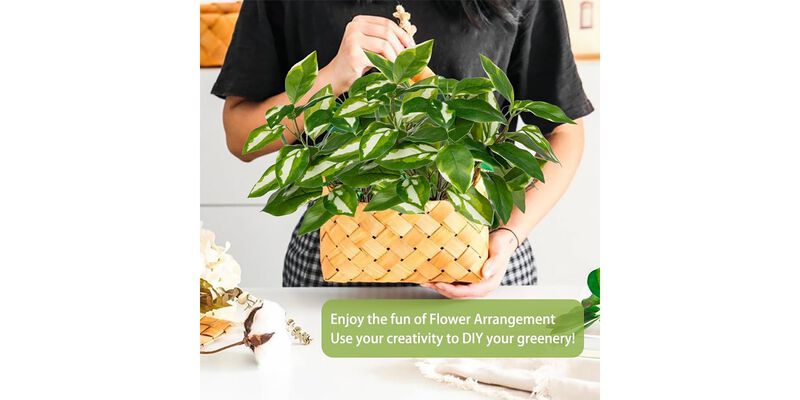 2 Bundles Artificial Greenery Stems Faux