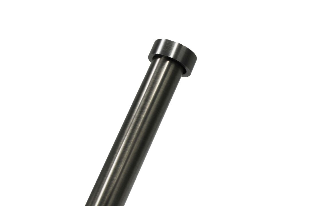 Linen Avenue End Cap Double Window Curtain Rod Set, 28 to 48-Inch, Brushed Nickel